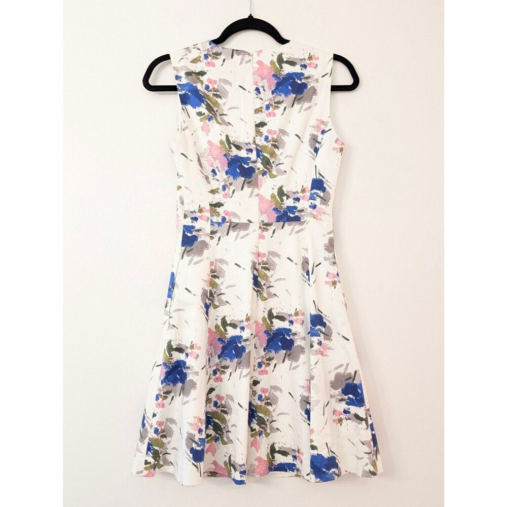 REISS Floral Calin Spring Summer Floral Fit and Flare Dress Size 2 - Picture 4 of 4